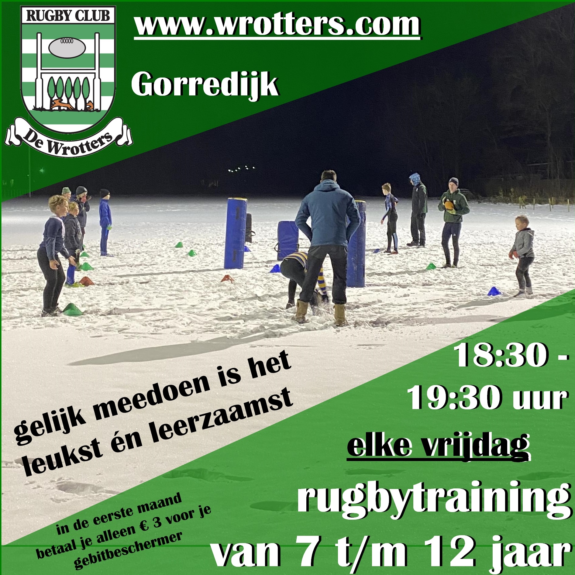 Trainingstijden Jeugd 8-12jr